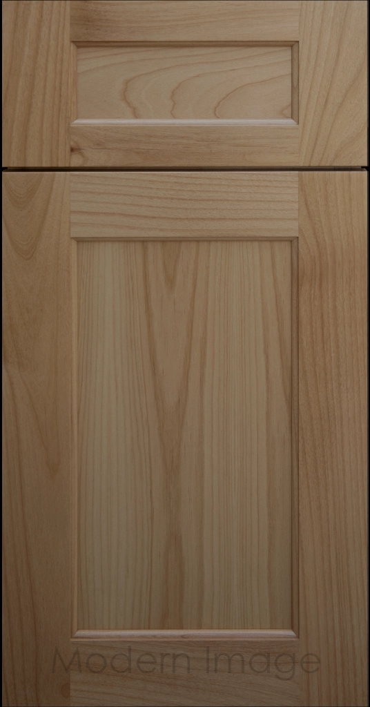 Close-up of our  Carlsbad II Shaker style cabinets with a warm Gray stain.